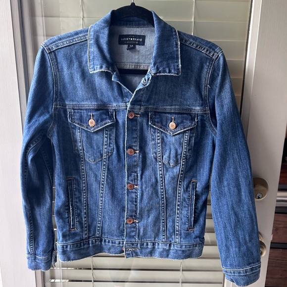 Lucky Brand Jackets & Blazers - Lucky Brand Blue Denim Jacket with Buttons and Pockets in Size S